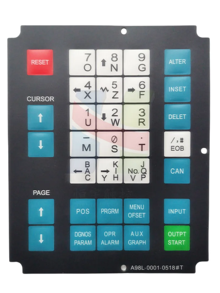 Membrane Keypad for Fanuc OT-A98L-0001-0518#T Keysheet Keyboard Switch Button