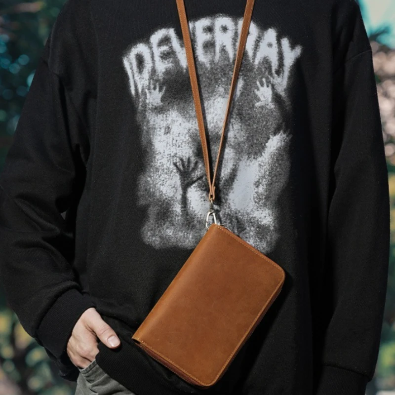 

Men's and Women's Genuine Leather Passport Holder - Zipper Around Organizer with Card Slots, Coin Pocket for Travel Essential