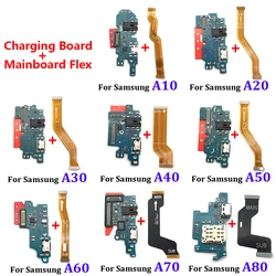 New USB Charging Port Dock Board Connector Main Motherboard Flex Cable For Samsung A10 A20 A30 A40 A50 A60 A70 A80