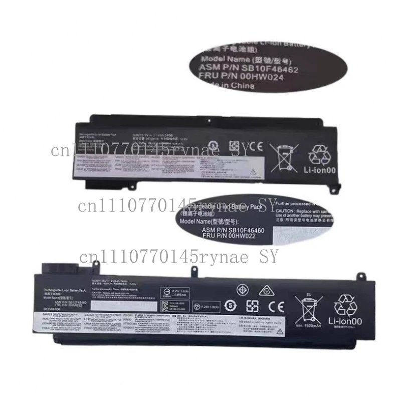 New High Capacity Replacement Battery For Lenovo T460S T470S 00HW022 00HW023 00HW024 00HW025 SB10F46462