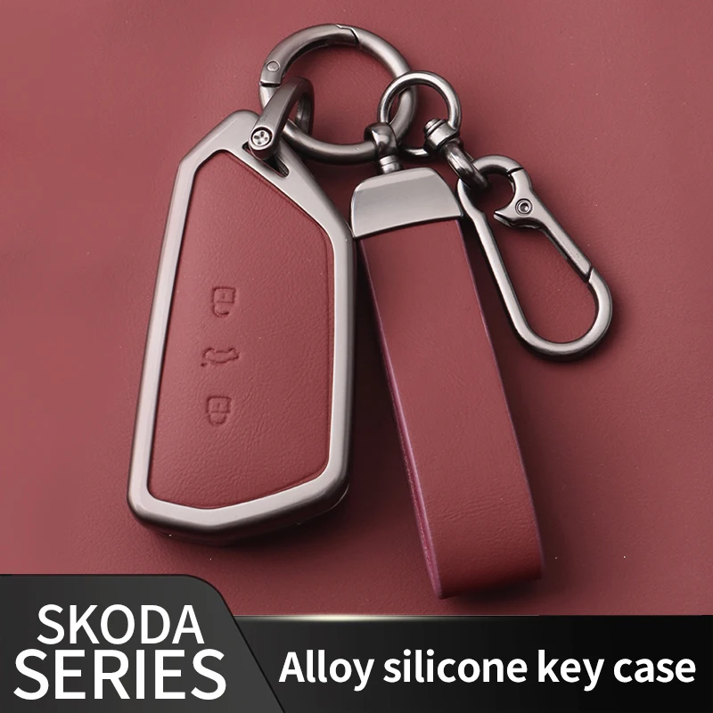 Alloy Car Key Case Cover For Volkswagen Golf 8 MK8 ID.3 ID.4 Cupra Skoda Octavia SEAT Leon MK4 Formentor Tarraco Accessories