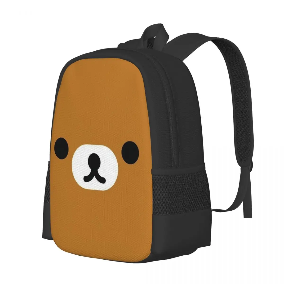 Rilakkuma Relax Bear Big Face Backpack Daypack Large Capacity Kids BookBag School Bag Shoulder Bags for Men Women
