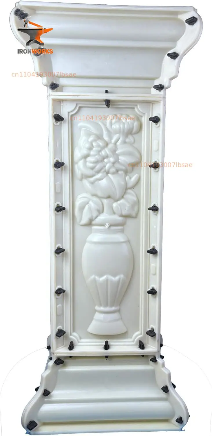 97 CM Concrete Balcony Divider Mold, Heavy-Duty ABS Balcony Construction, Reinforced Formwork