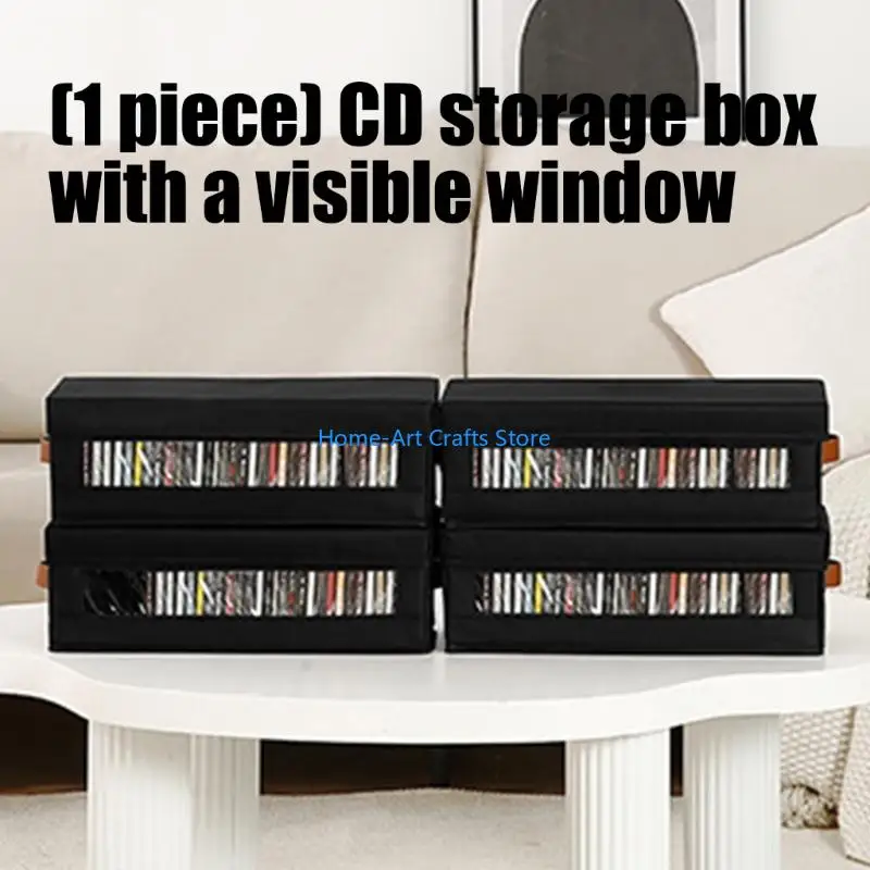 Y3NA Modern Organizers With View Window Stackable Design Oxford Cloth Holds 32 Standard Durable