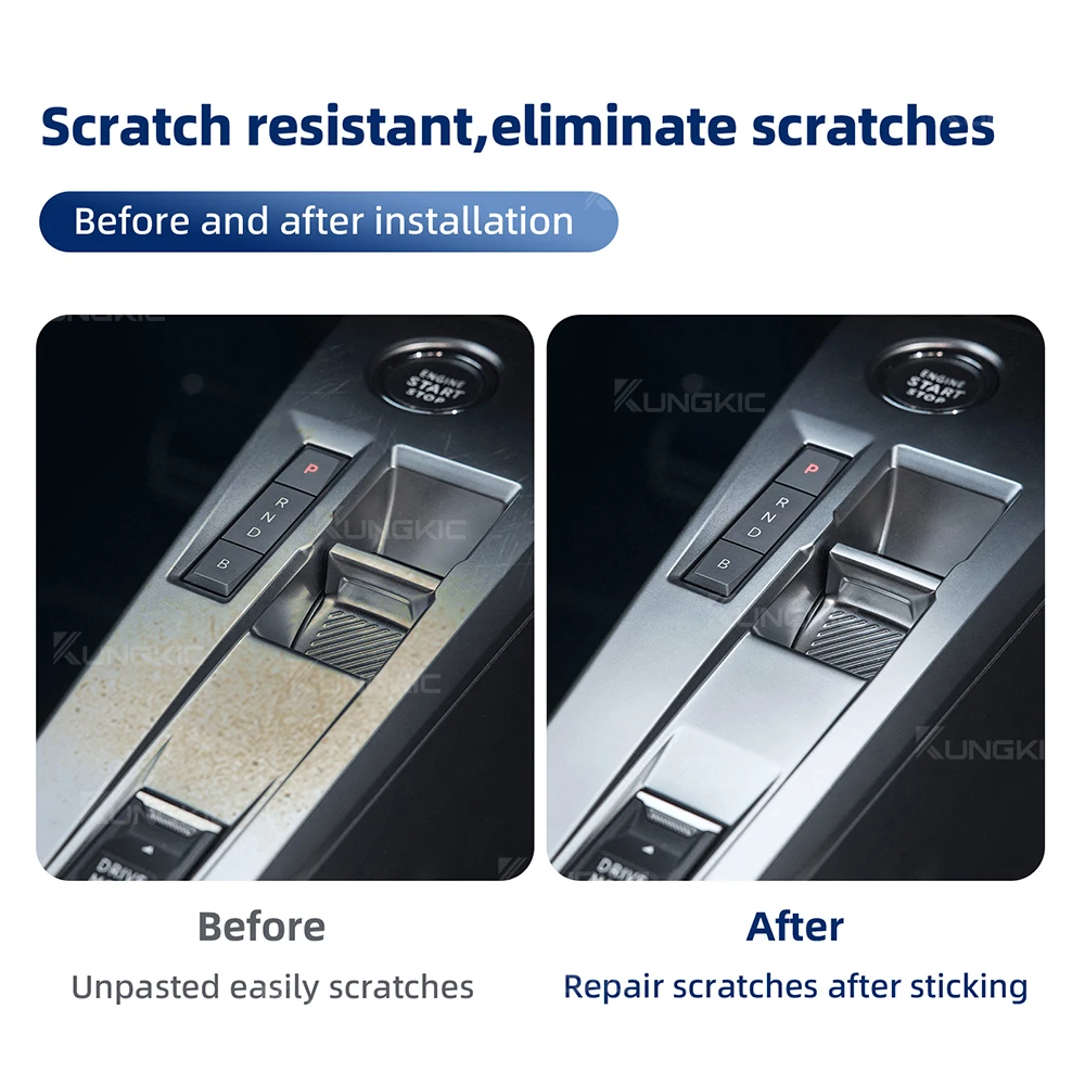 ฟิล์มกันรอยหน้าจอระบบนำทาง GPS สำหรับรถยนต์เปอโยต์ 408 ปี 2023 2024 2025 ฟิล์ม TPU สำหรับแผงเกียร์ สติ๊กเกอร์ตกแต่งภายใน