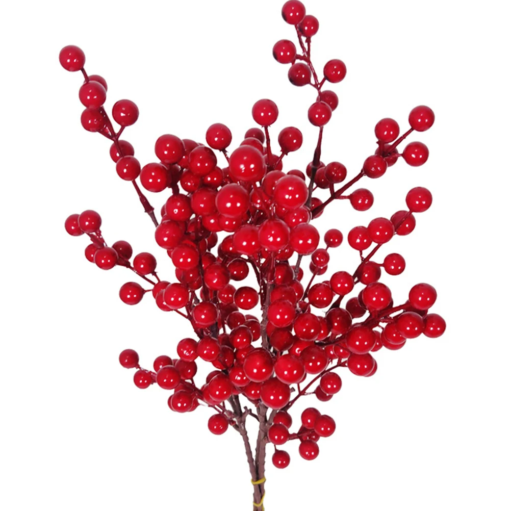 

2Pcs Artificial Berry Branches Plants Home Christmas Artificial Plant LongLasting