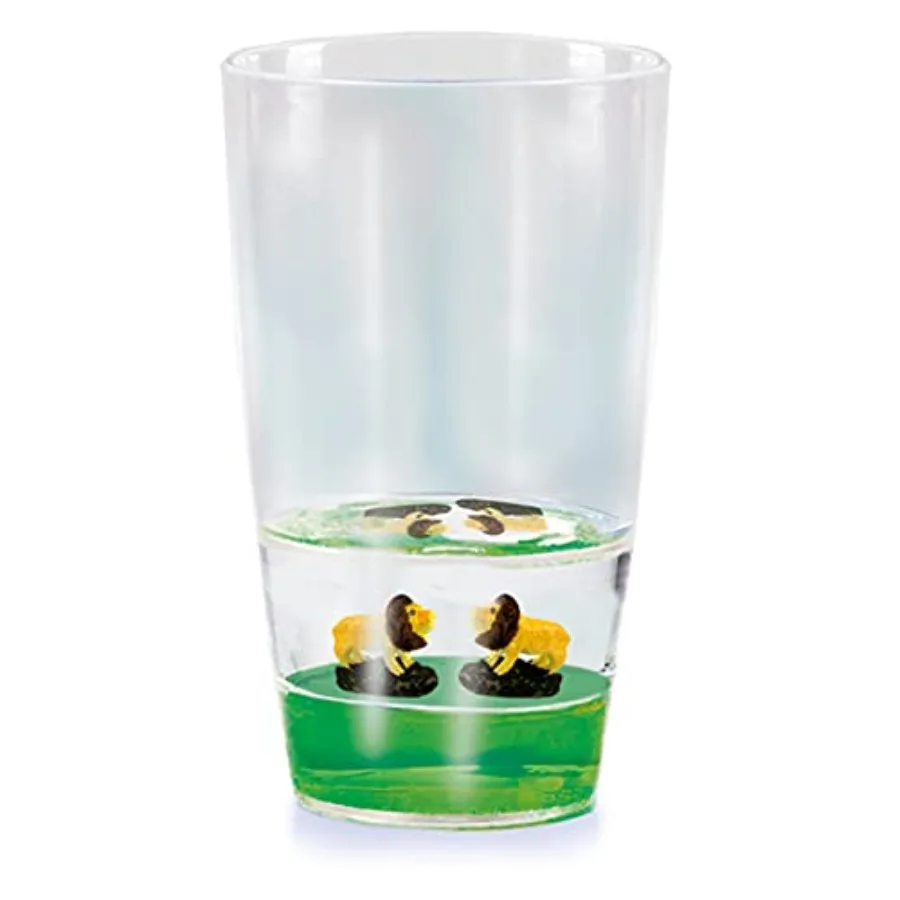 Tumbler - from. 9oz BPA-Free Acrylic Plastic Drinking Glasses with Floating Animal Figurines. Cute Drinkware and Novelty Glassw