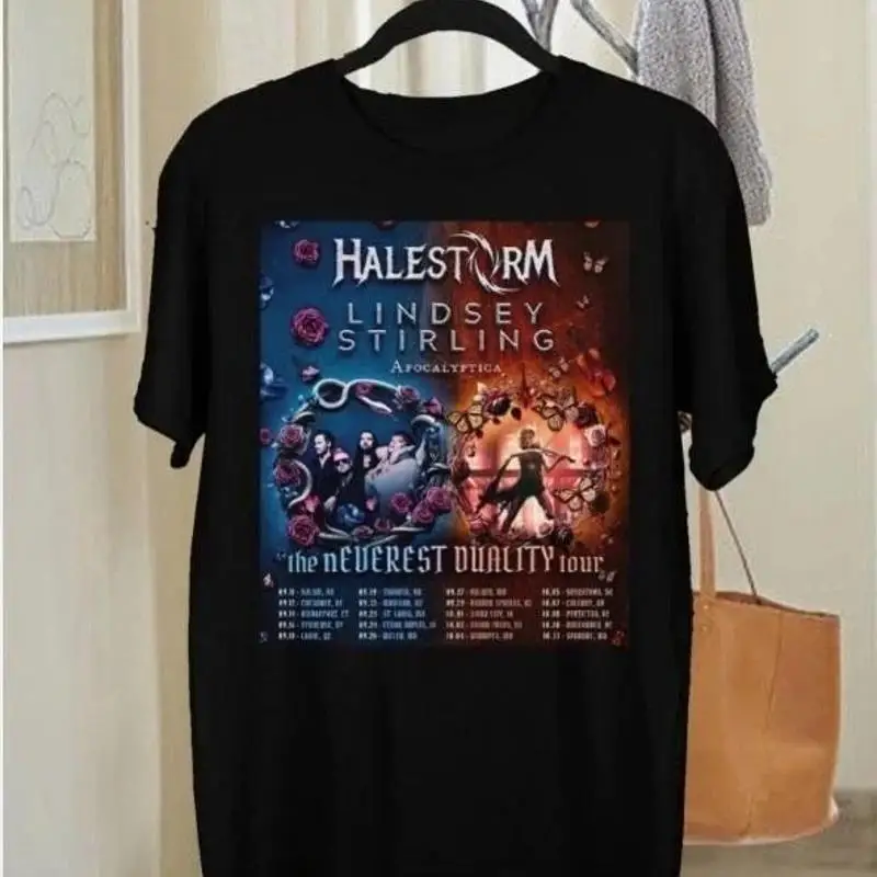 Trend Halestorm 2025 Tour Black All Size T Shirt NI1722