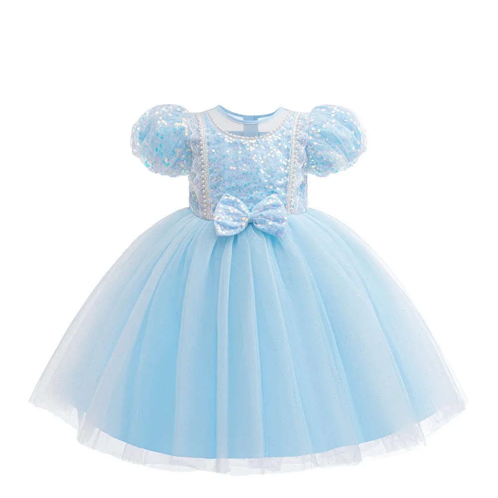 

Christmas Women's Children's Sequins Princess Gown Cross-Border Performance Costume Everyday Casual Dress Chinese Style