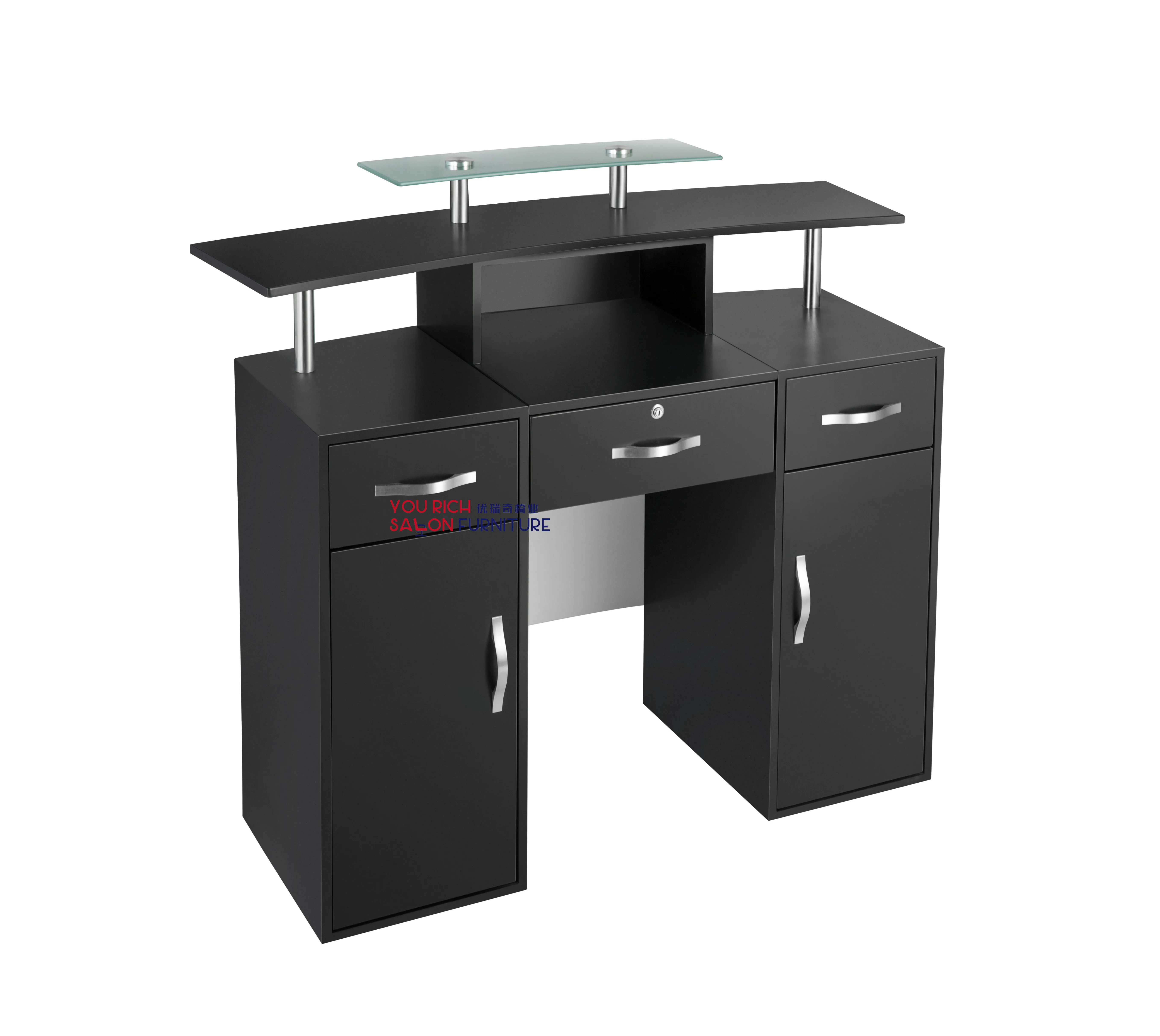 

Reception Table Black Table With Drawer Living Room Furniture Hot Sale