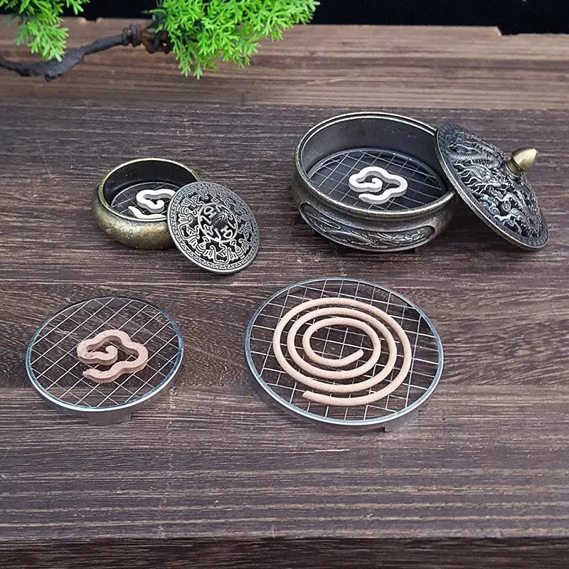 Stainless Steel Incense Holder Grid Base - Heat-Resistant Fireproof Design (Without Incense,Without Burner)