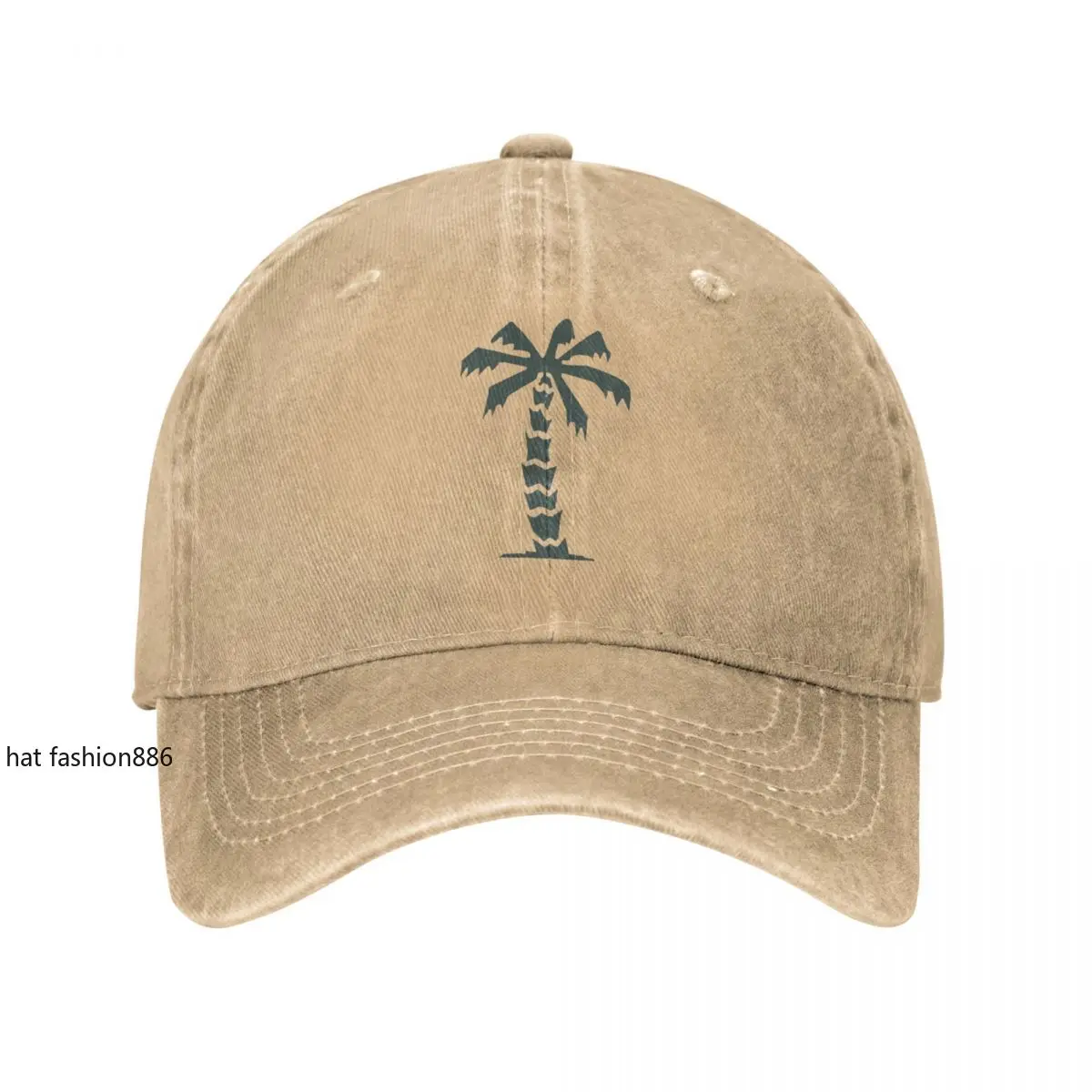 Wehrmacht Afrika Korps Palm Tree Baseball Caps Vintage Distressed Washed Sun Cap for Men Women Outdoor Workouts Caps Hat