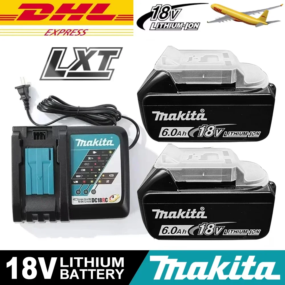 

100% Genuine 18V Makita 6Ah/5Ah/3Ah for Makita Battery BL1840 BL1830B BL1850B BL1850 BL1860 BL1815 Replacement Lithium Battery