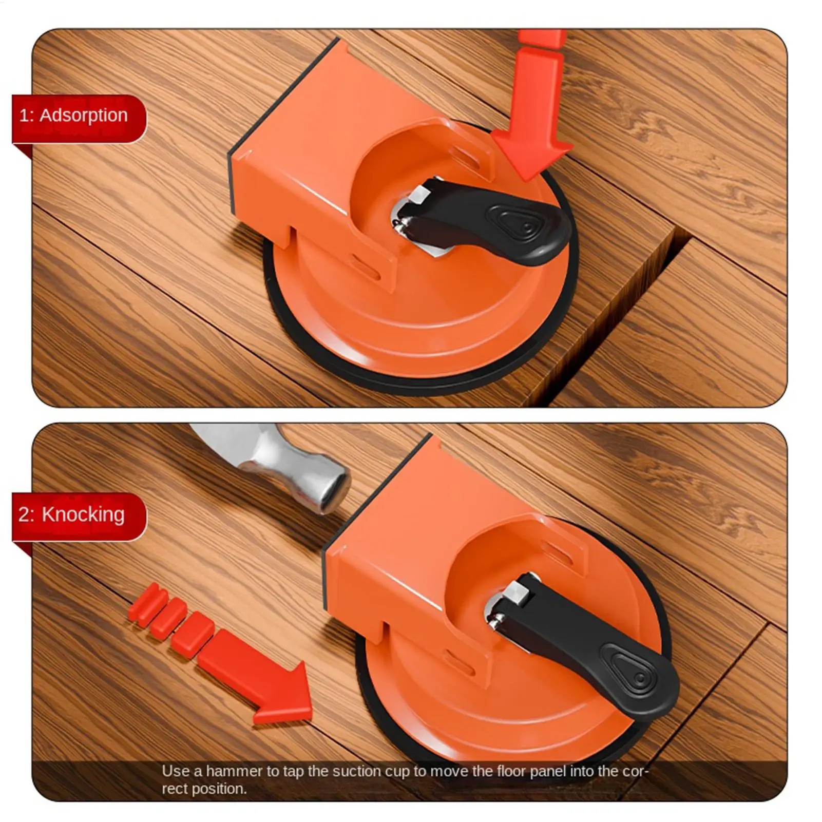 Floor Gap Repair Tools Heavyduty Composite Flooring Suction Cup Repair Tool Plank Grabber Leveling Puller Laminate Flooring Tool