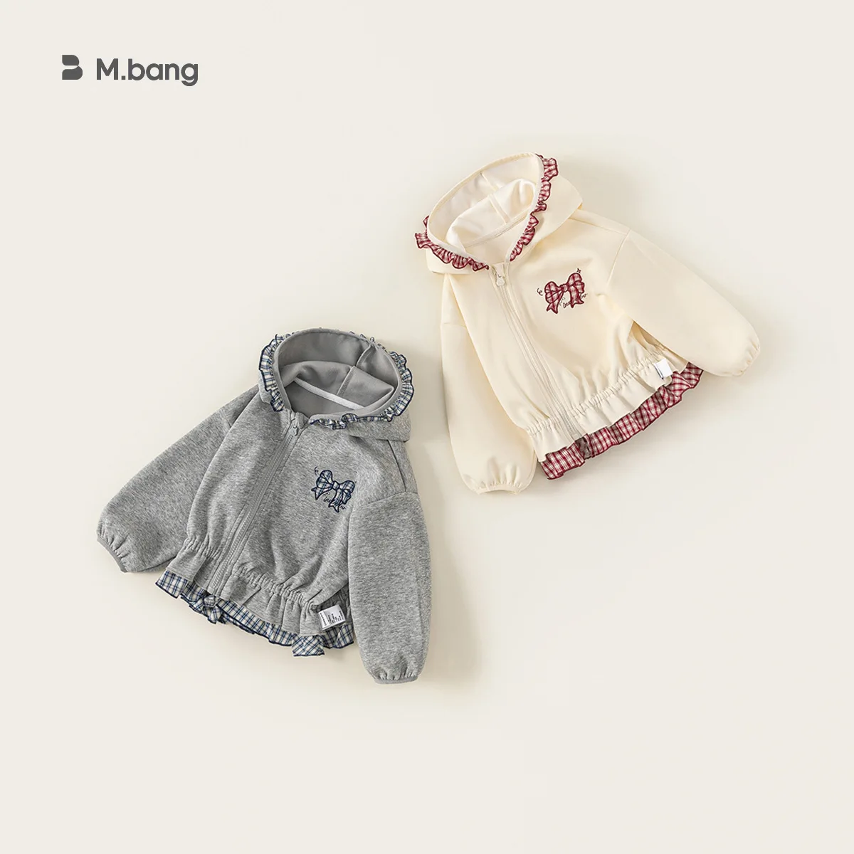 2026 Kids Fall Korean Hoodie New Fashion Style Clothes Kids Top Plaid Girls Sweatshirt Jacket