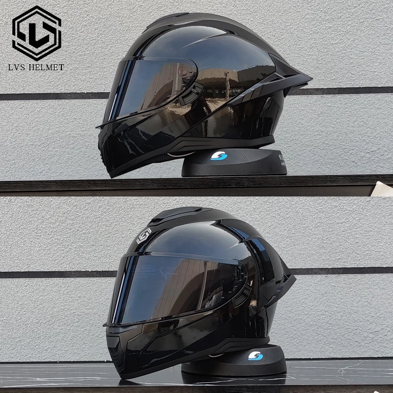 LVS motorcycle helmet dual lens Casco para Motos full helmet suitable for both men and women DOT approval 703