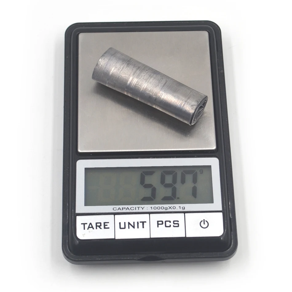 MNFT 4Pcs 0.6mm*4.8cm*0.2Yards Soft Sheet Strip Lead Roll for Fishing Sinkers Supplies Clip Tackle Fishing Accessories