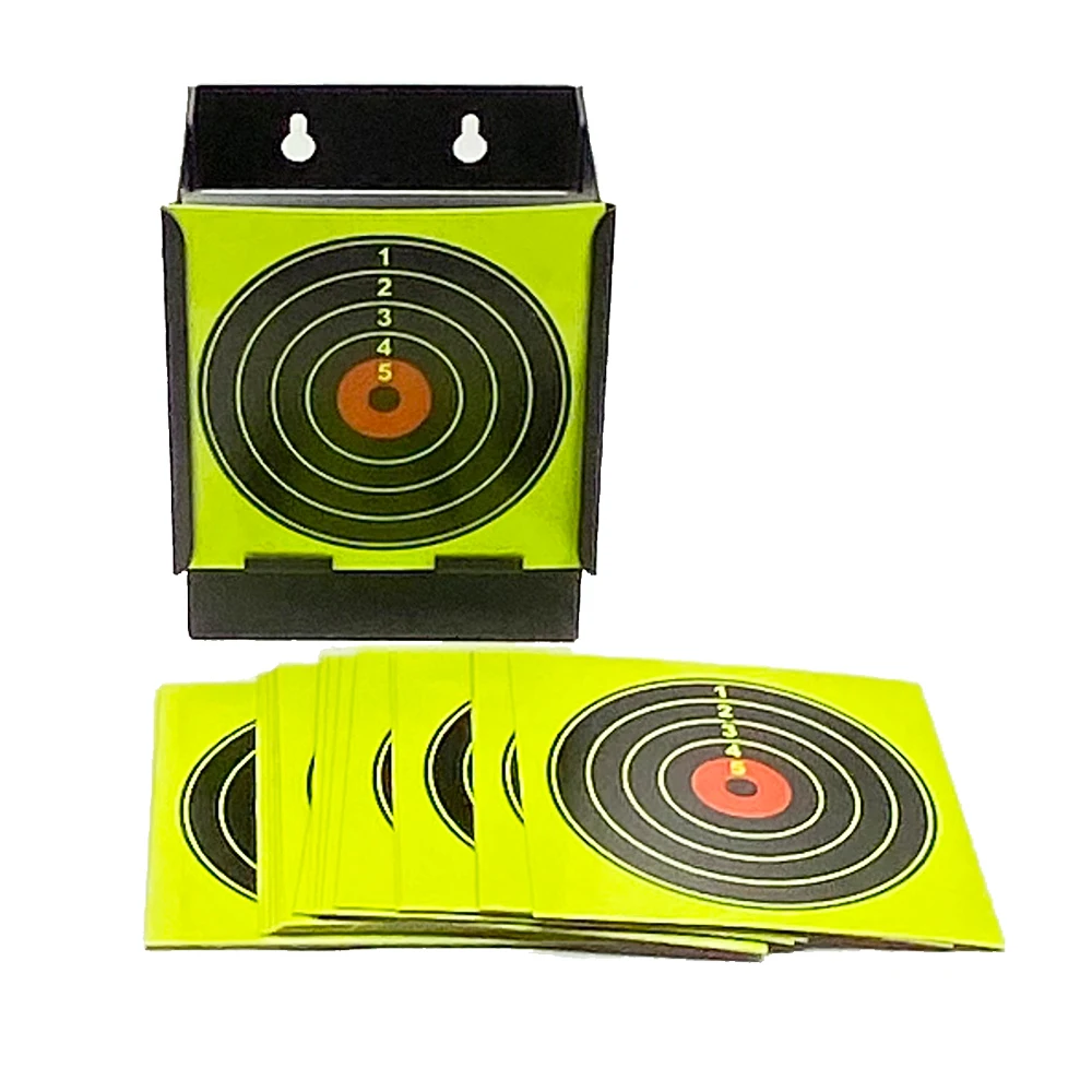 Imagem -03 - Pellet Trap e Cubic Target Box Adequado para Disparo de Pellet Gun ou Steel Bbs Color-impact Paper Targets mm 20 Pcs