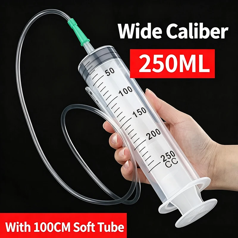 Langlebige Großvolumige Kunststoffspritze 100ml, 150ml, 250ml, 350ml, 550ml, 1000ml | Auto-Ölabsauger Geeignet für Laboratorien