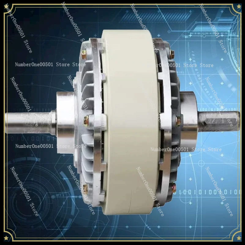 Single‑Axis Magnetic Powder Brake, Double‑Shaft Hollow‑Bore ClutchHigh‑Temp ResistantTension ControlDynamometer Load PowderBrake