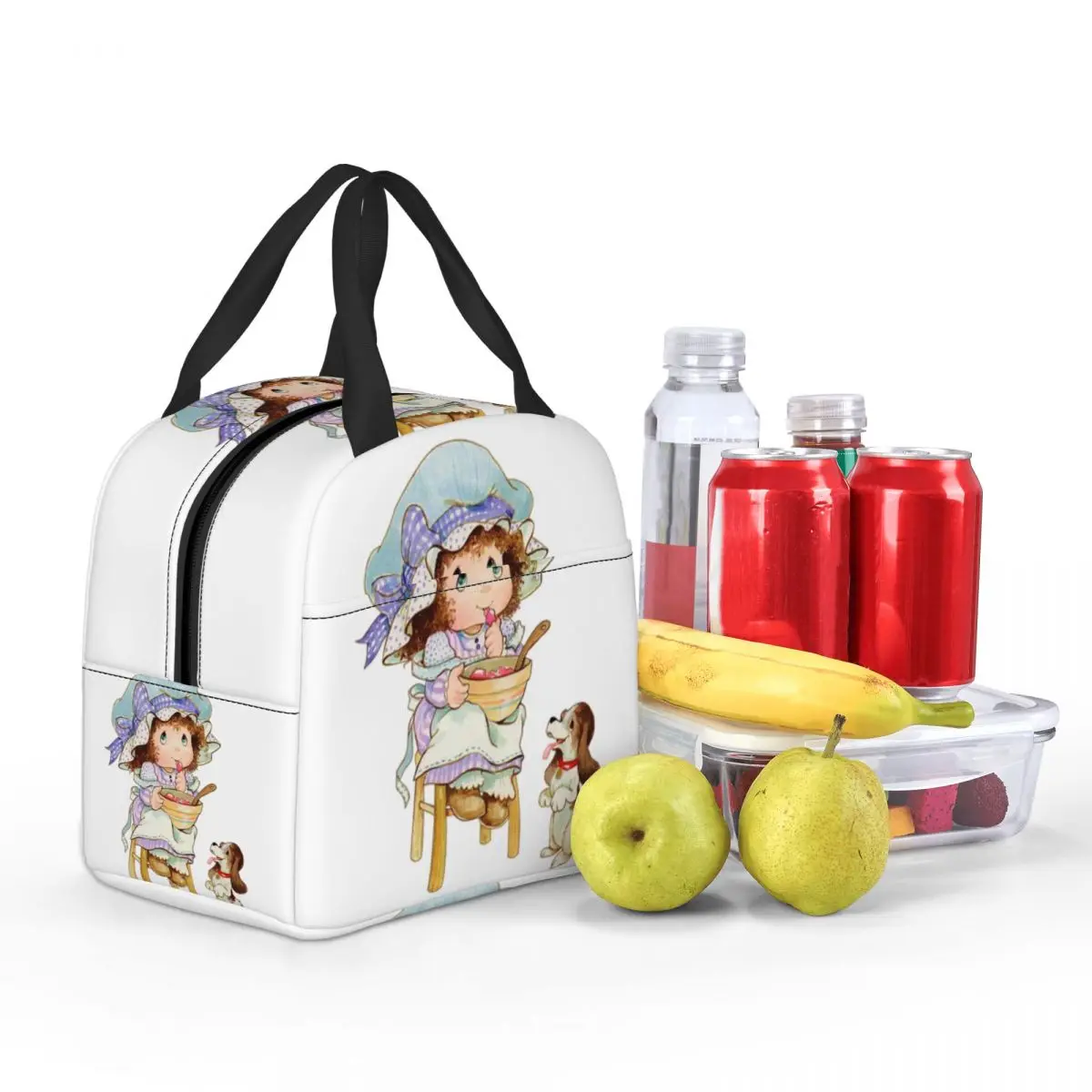 Custom Cartoon Animation Sarah Kay Insulated Lunch Bags for Outdoor Picnic Waterproof Thermal Cooler Lunch Box Women Kids