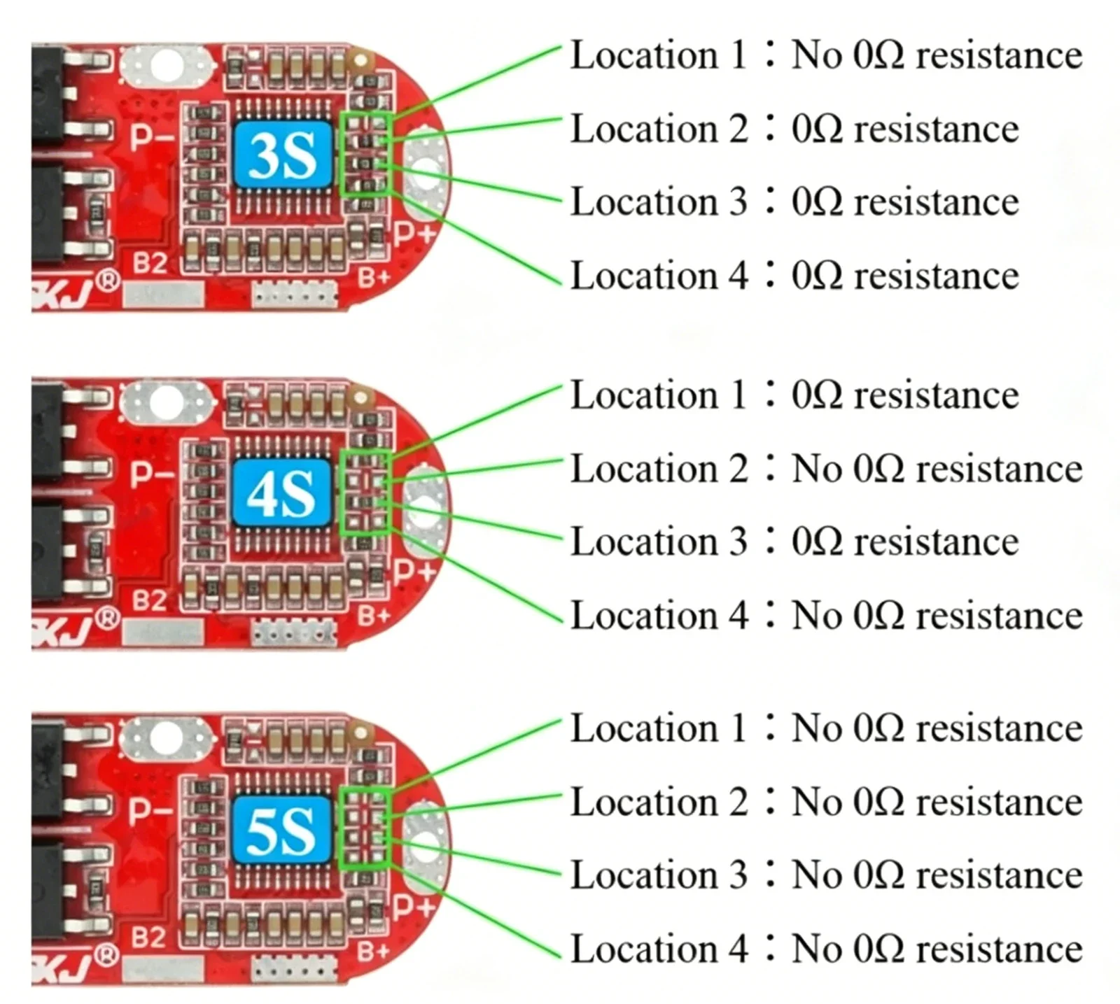 BMS 1S 2S 10A 3S 4S 5S 25A Lithium-Batterie-Schutzplatine 18650 Li-Ion Lipo Ladegerät Überladung Überentladung Kurzschluss PCB – Detail 7
