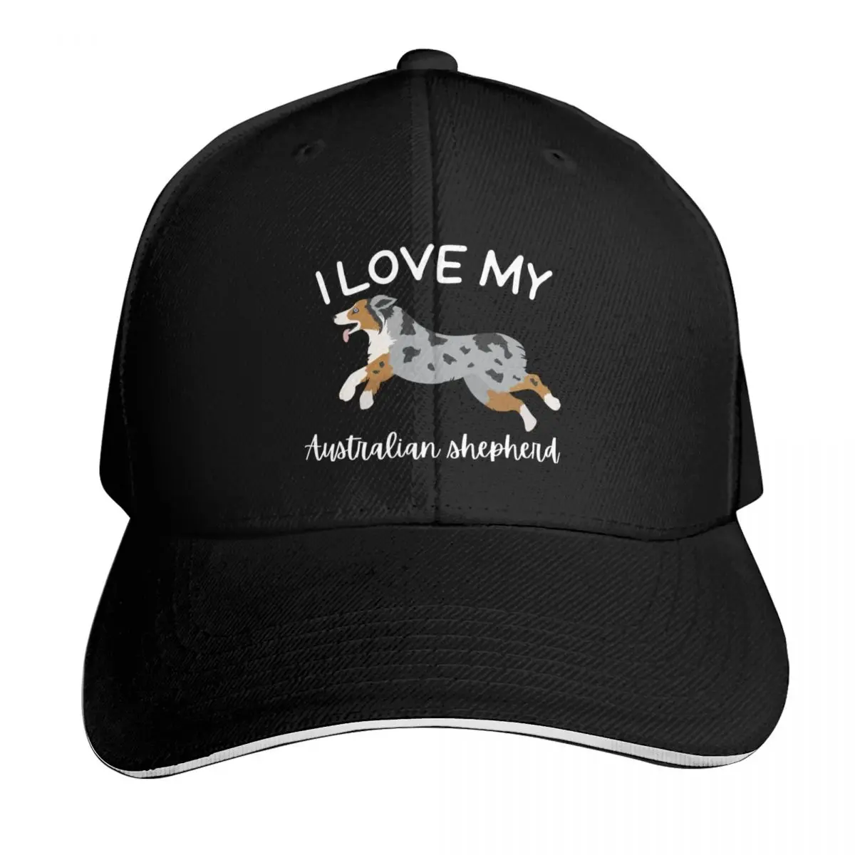 I love my Australian shepherd Baseball Cap Adjustable Buckle Closure Moisture Wicking Quick Dry Curved Brim Classic Fit