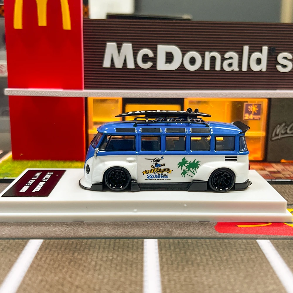 1/64 /LFLM محاكاة سبيكة دييكاست LBWK اللوحة جيب حافلة لعبة مجسمة سيارة جمع فان الهدايا لعب سيارة للأطفال أطفال #3