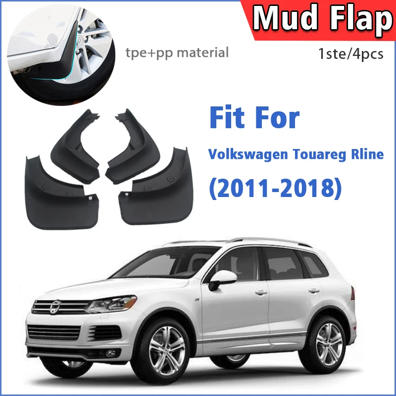 

For Volkswagen VW Touareg RLine 2011-2018 Mudguard Fender Mud Flap Guards Splash Mudflaps Car Accessories Front Rear 4pcs