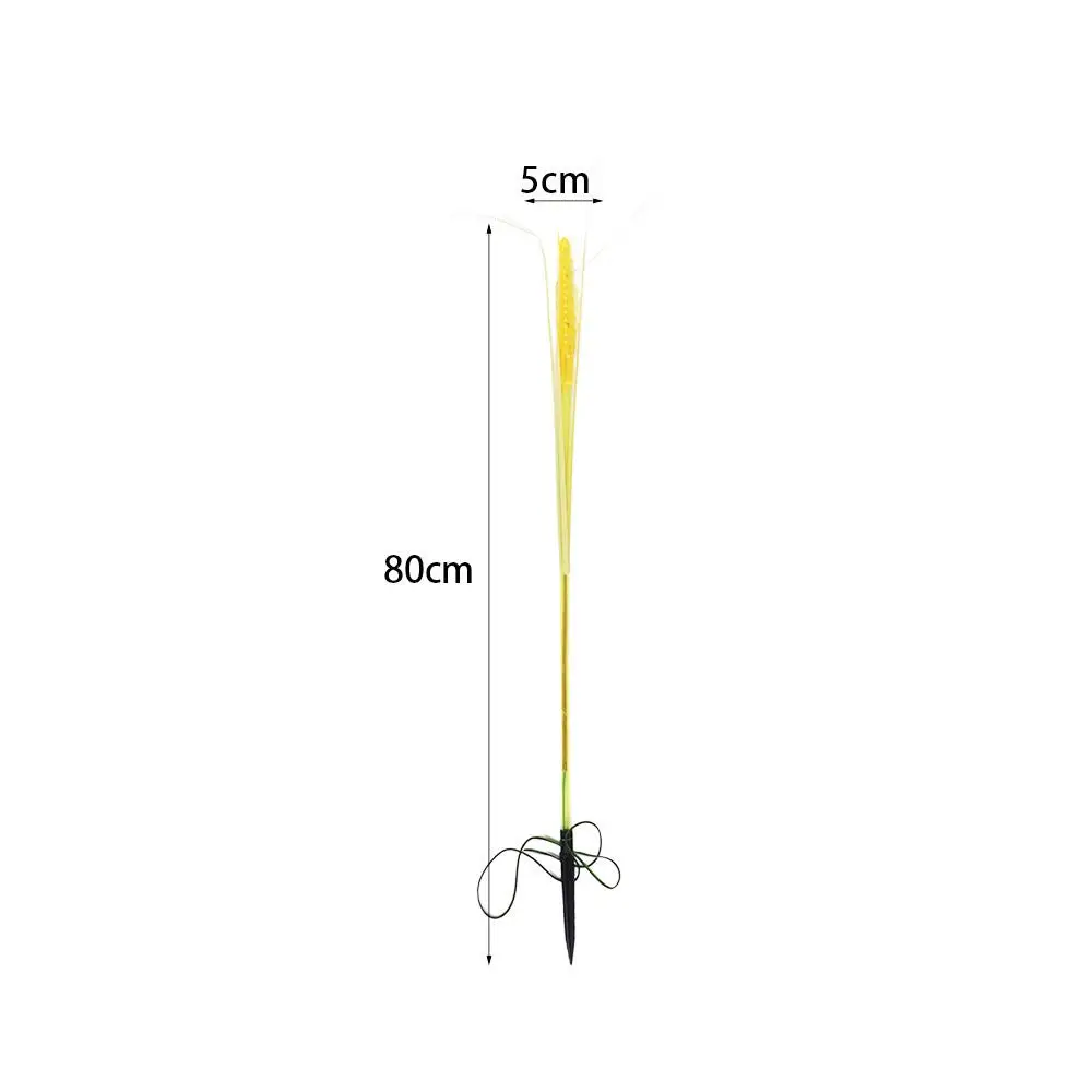 โคมไฟหูข้าวสาลี LED กันน้ำสร้างสรรค์โคมไฟสนามจำลองทำจากพลาสติกไฟข้าวสาลีโคมไฟเรืองแสงสำหรับงานแต่งงาน