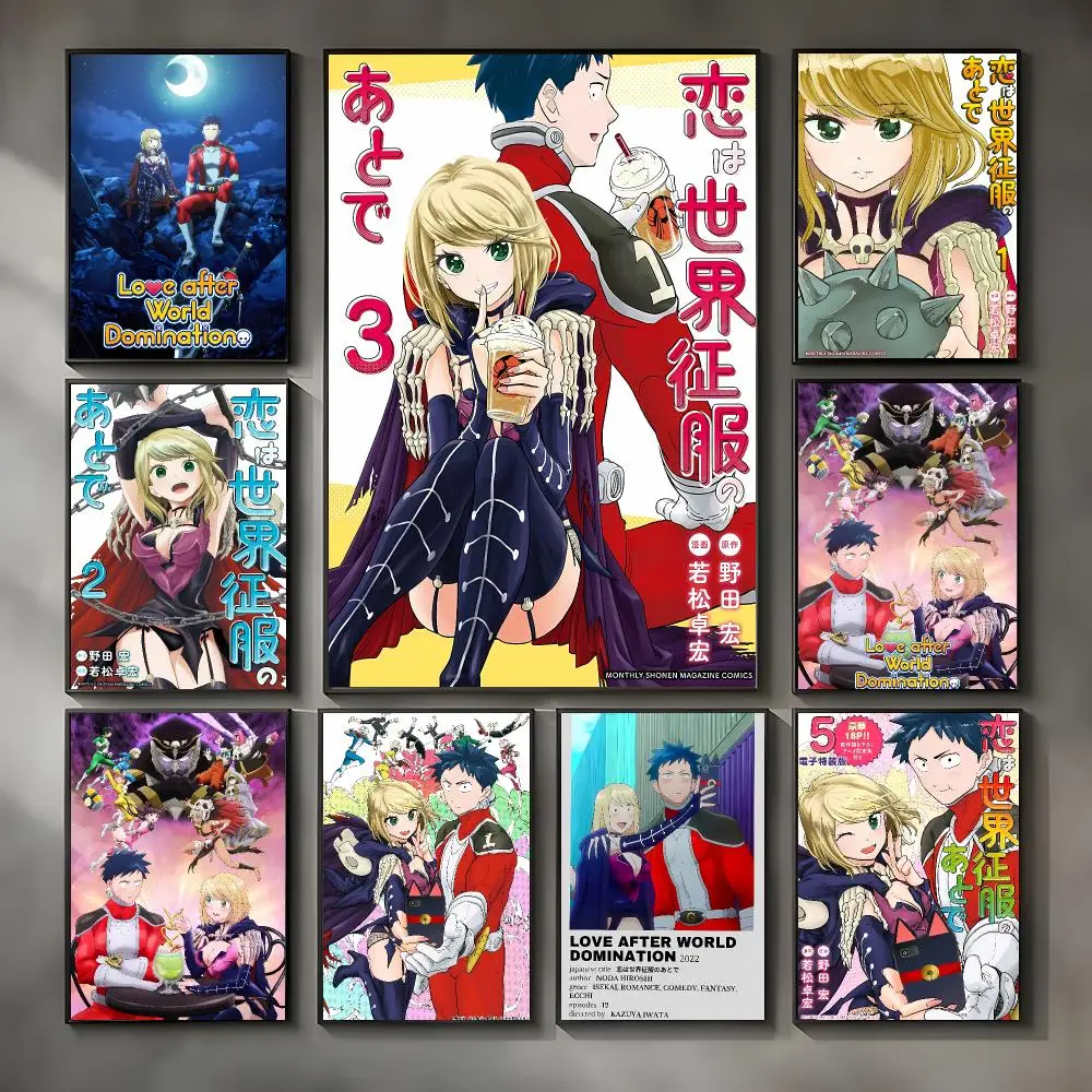 Romantic Anime L-love After World Domination Poster Modern Interior Wall Decor & Trendy Home Highlights