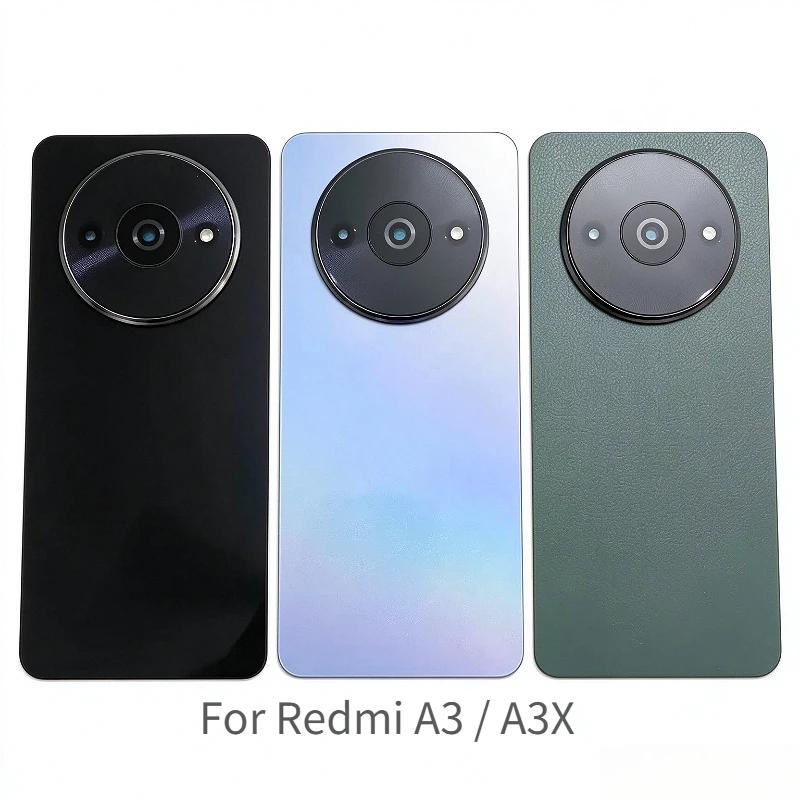 A+ Glass Back Glass Cover For Xiaomi Mi A3 / A3x, Rear Back Door Housing Replacement With Camera Lens + Adhesive Tape