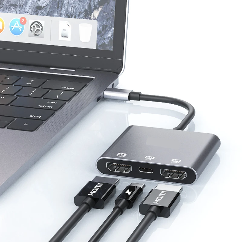 محول Type-C محطة إرساء متعددة الوظائف ، موسع الخائن ، مشاركة الشاشة ، محور اللعبة ، إلى متوافق مع HDMI