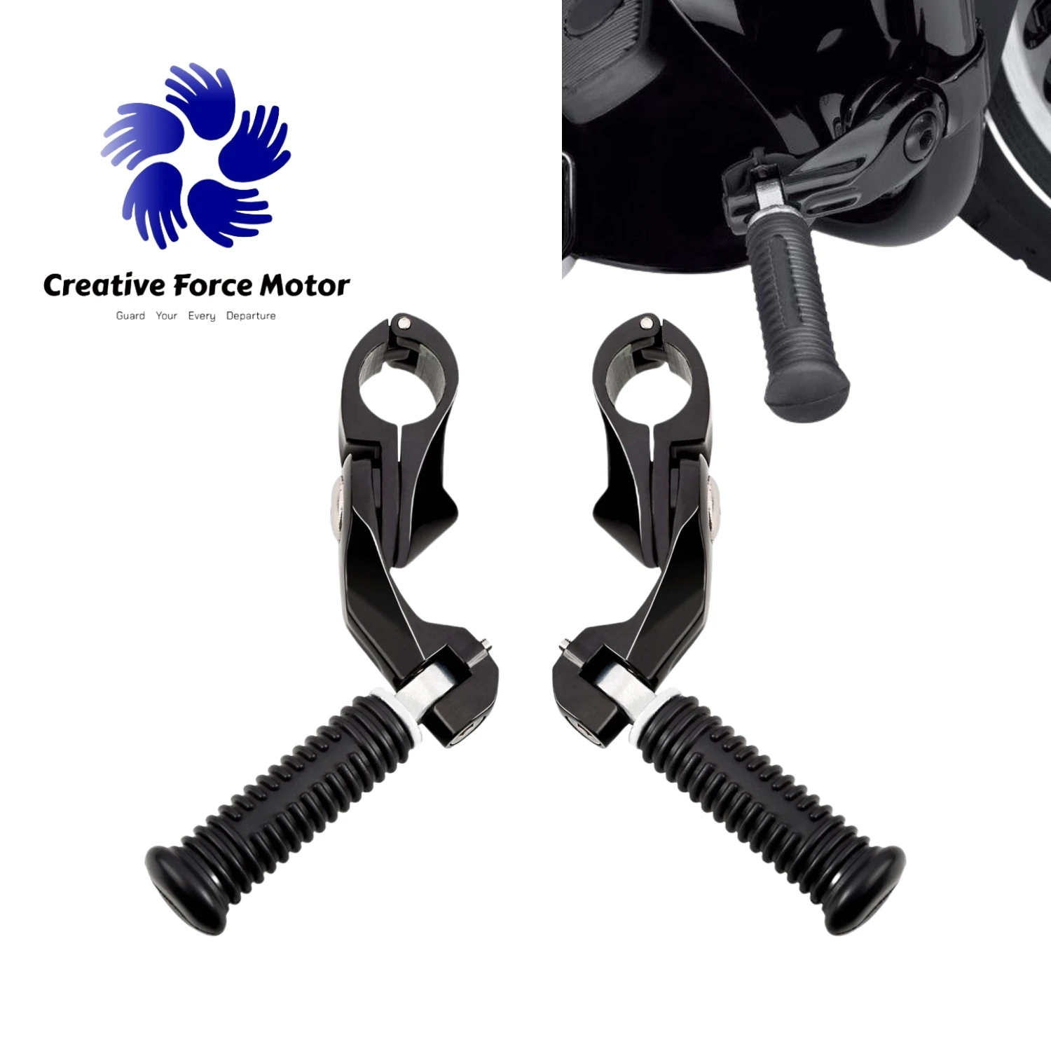 1 1/4 CNC Mount foot Pegs Motorcycles Highway Footrest For Honda Harley Sportster Fat Bob 114 Street Glide fxlrs Dyna Low Rider