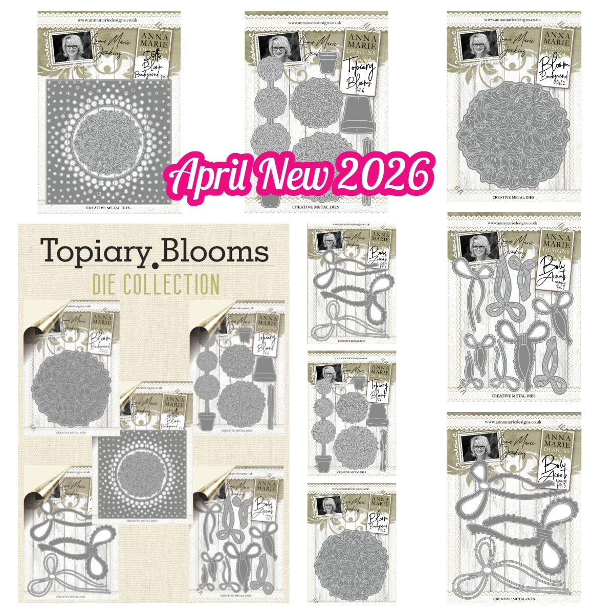 

New Metal Dies 2026 Bloom Background Cutting Die Sets DIY Album Make Paper Card Embossing Craft Supplies Diary Decoration