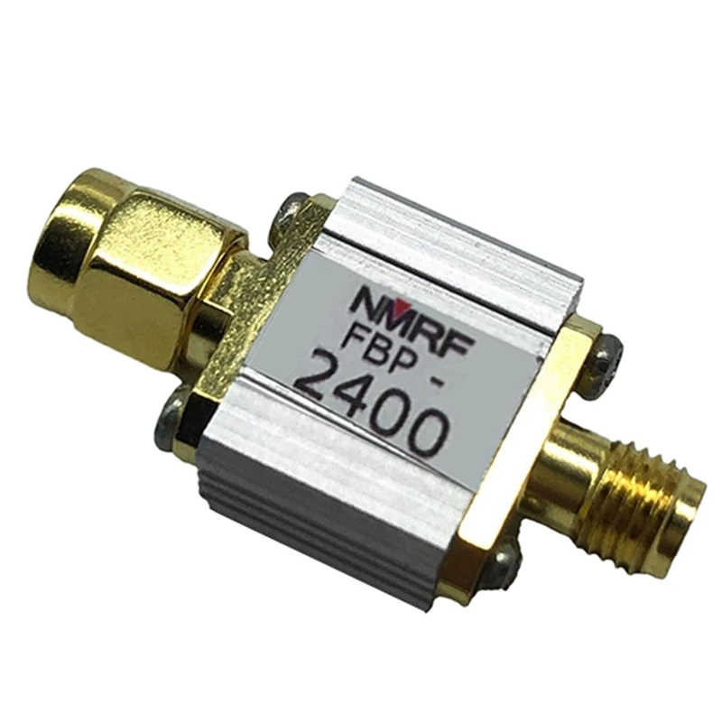 2X FBP-2400 2.4G 2450Mhz Bandpass Filter Zigbee Anti-Jamming Dedicated SMA Interface