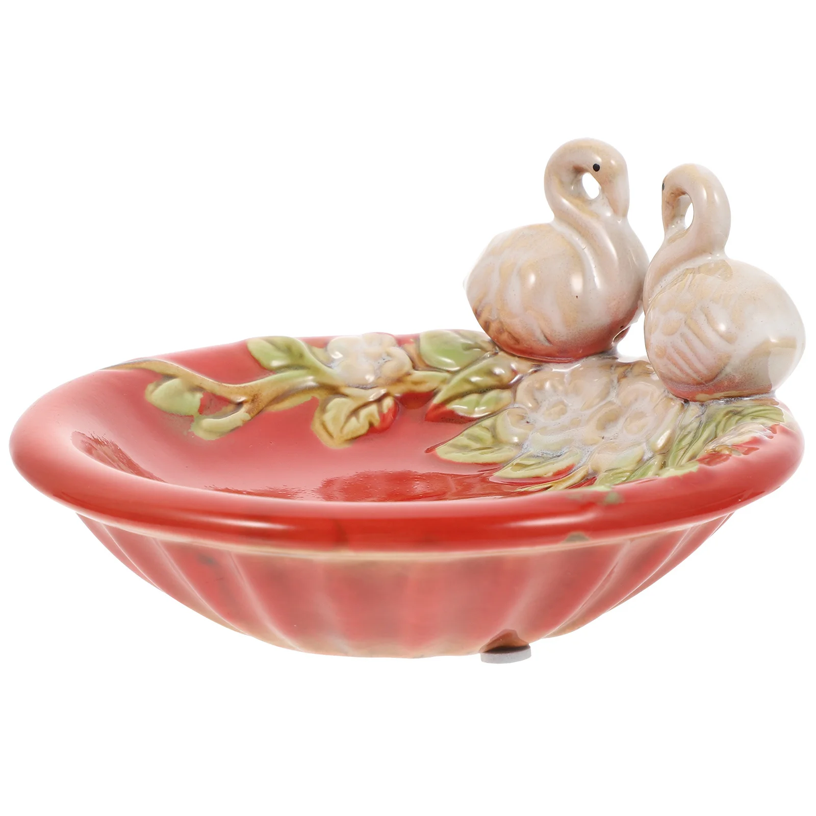 

Swan Ceramic Decorative Serving Plate Jewelry Storage Tray Dessert Tray Desktop Storage Holder Ceramic Plate Home Accessories
