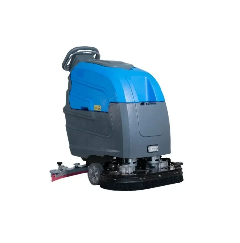 2025X75 Commercial Electric Floor Scrubber Machine Multifunctional Sewer Cleaning Nozzles Push-Hand Mini Walk Scrubber Core Moto