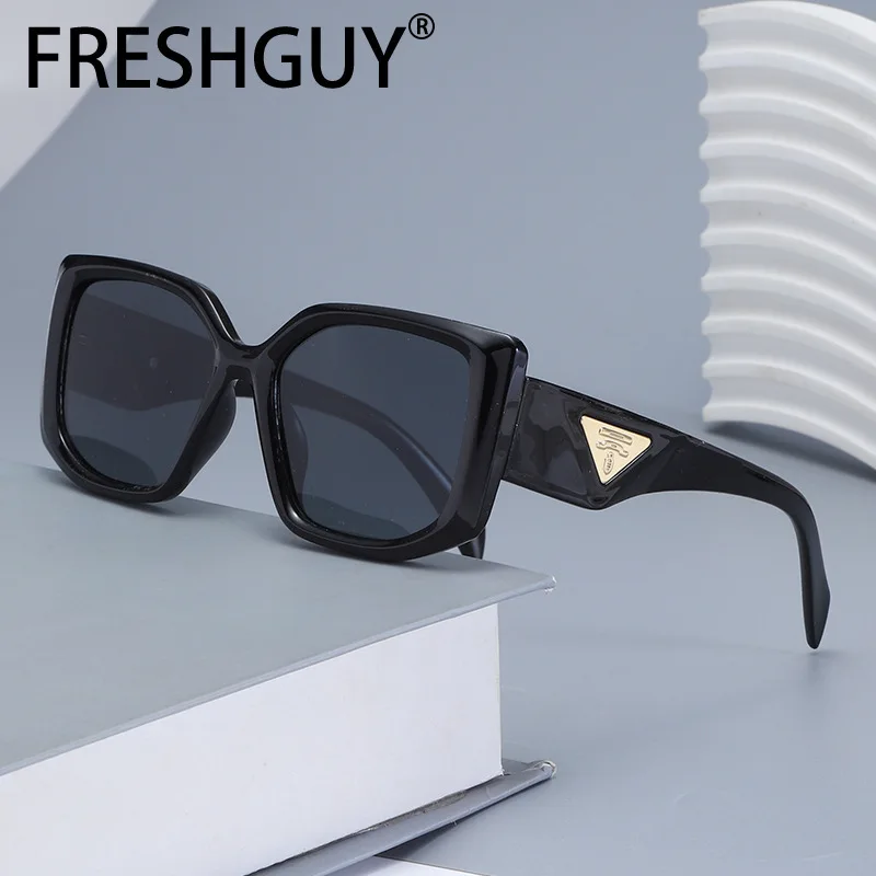 FRESHGUY Fashion Women's Sunglasses Retro Full Frame Outdoor Travel Sunscreen Glasses 2024 New Unisex Eyeglass