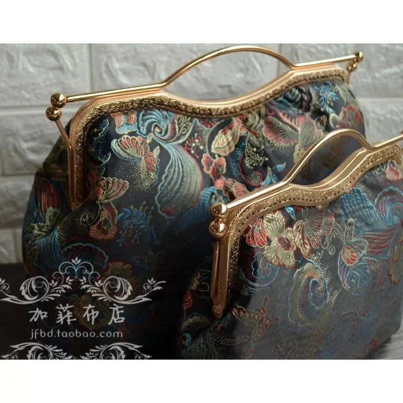 Weaving Brocade Jacquard Fabric Clothing Imitation Silk Hanfu Pure Polyester Material Diy Sew Wholesale Cloth By Meters