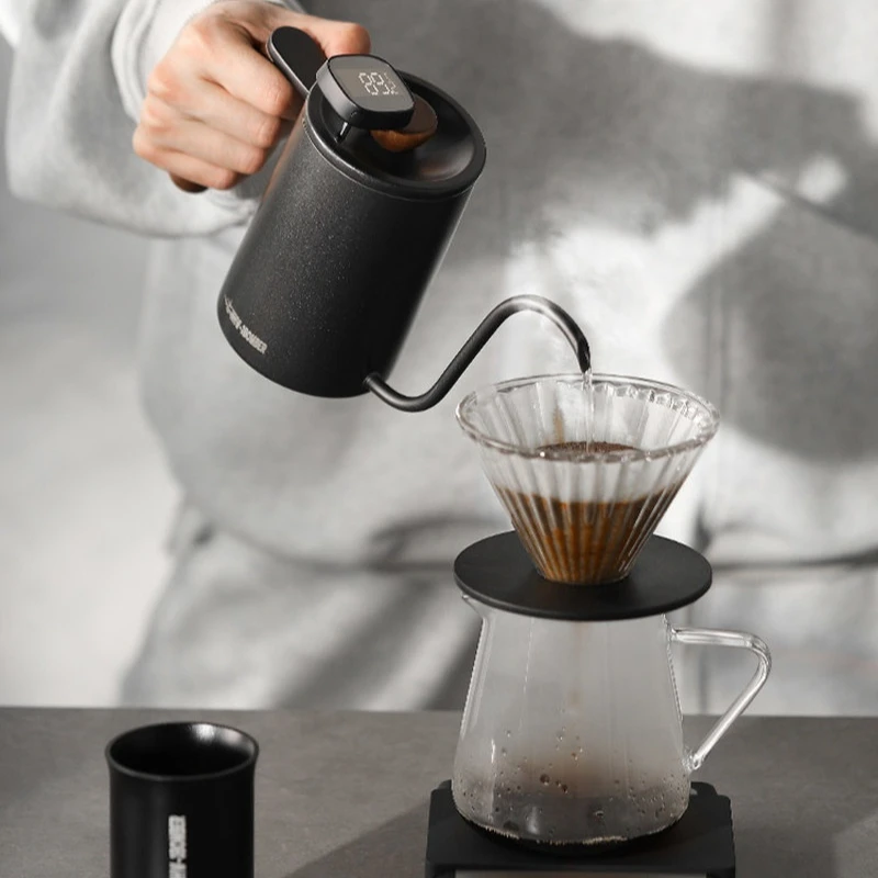 Mhw-3Bomber Pour Over Coffee Set Glass Dripper Server Grinder Drip Coffee Maker Kit For Home Office Barista Use - view 4