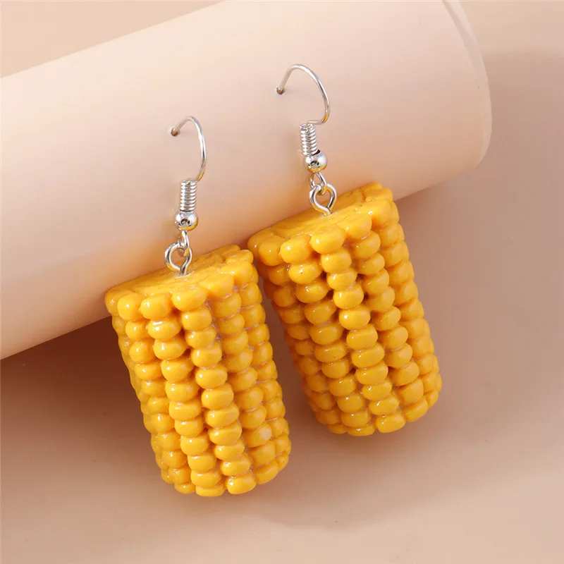 Aihua neu in Frauen Ohrring Harz lustige Lebensmittel Ohrringe Pommes Frites Kekse Eis Brot Hot Dog Pizza Schokolade Mädchen Kinder Geschenk – Detail 9