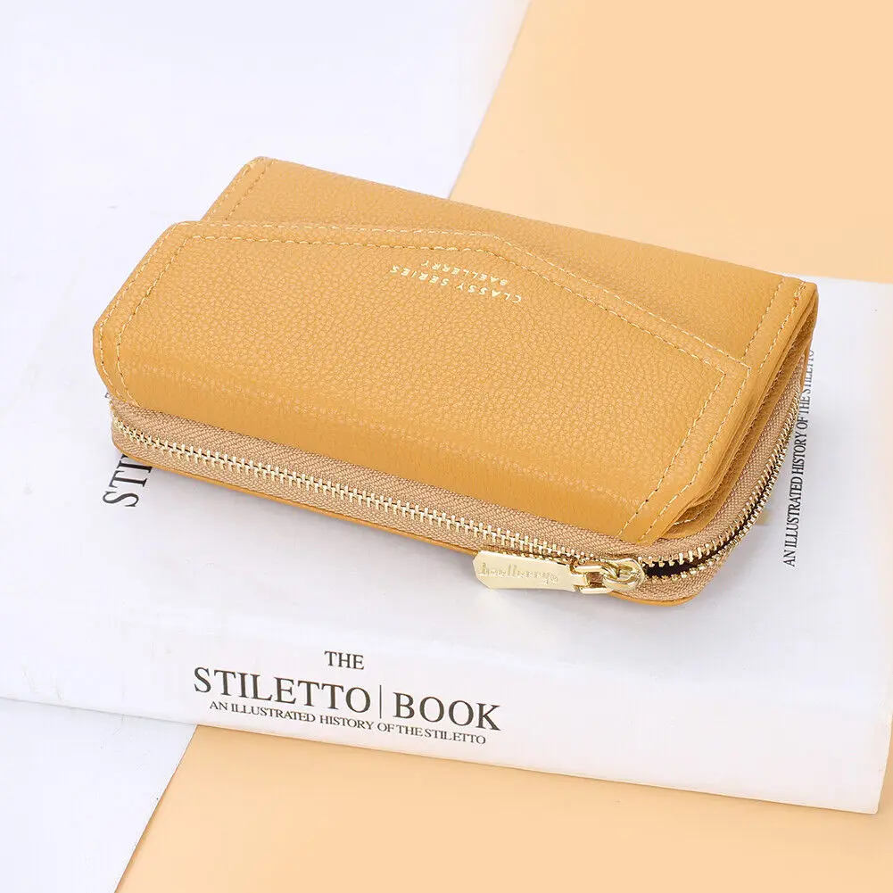 Modne portfele damskie damska skórzana torebka potrójne etui na karty kredytowe zamek błyskawiczny portmonetki klipsy na pieniądze torebka dla kobiet prezent