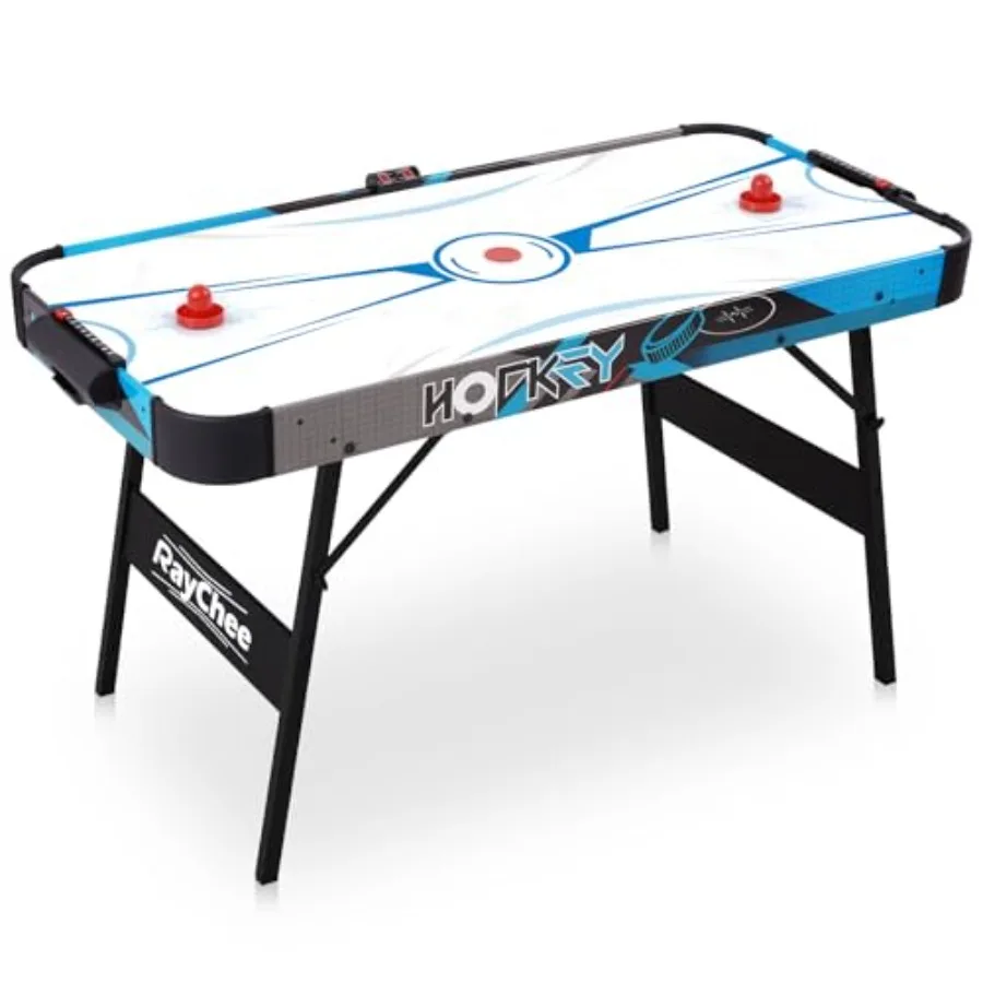 

Foldable Air Hockey Table Folding Indoor Hockey Game Table with Powerful Motor Accurate Digital LED Scoreboard Includes 2 Pucks