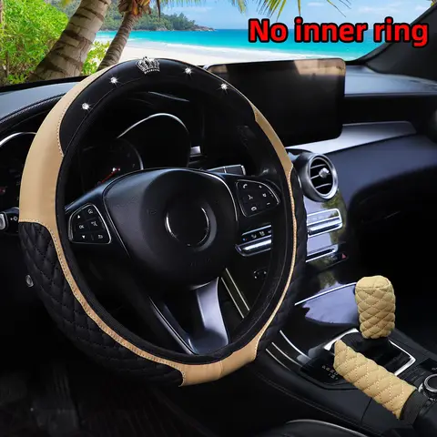 10 best sales fiat 500 leather steering wheel cover - №6