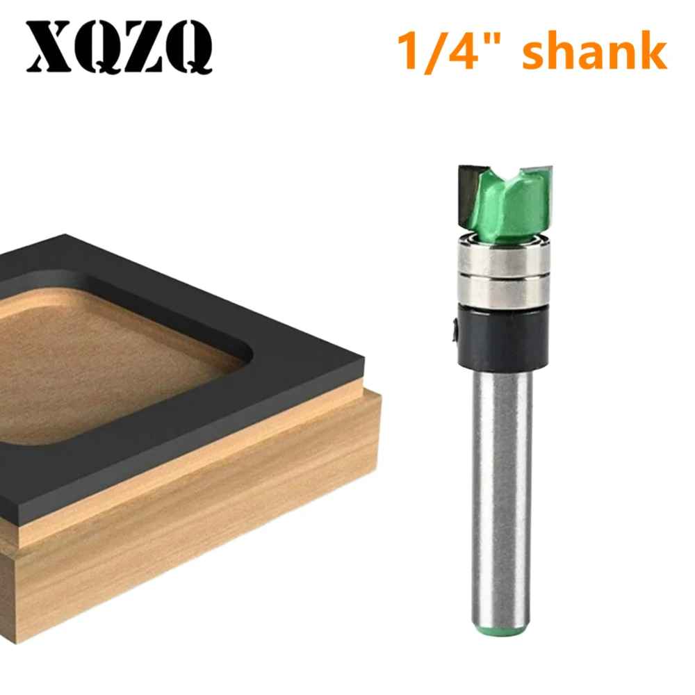 

1 Piece Double-Bearing Trimming Milling Cutter Steel Blade Profile Bottom Milling Cutter For Precise Grooving Woodworking