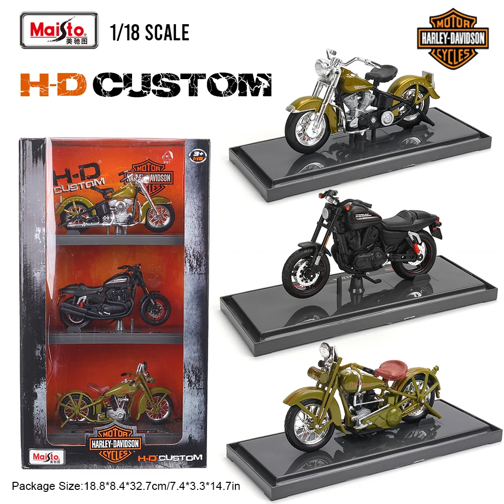 Maisto 1:18 Harley Davidson moto 1953 74FL 2011 XR1200X classique 3-en-1 offre spéciale alliage moto modèle jouet voiture série