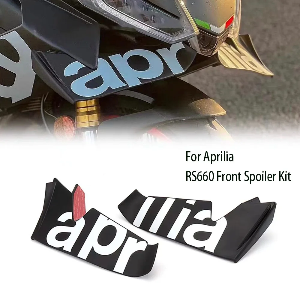 For Aprilia RS660 RSV4 Accessories Wind Wing Air Deflector Winglet Aerodynamic Wing Kit Spoiler Beak Cowl Cover Extender