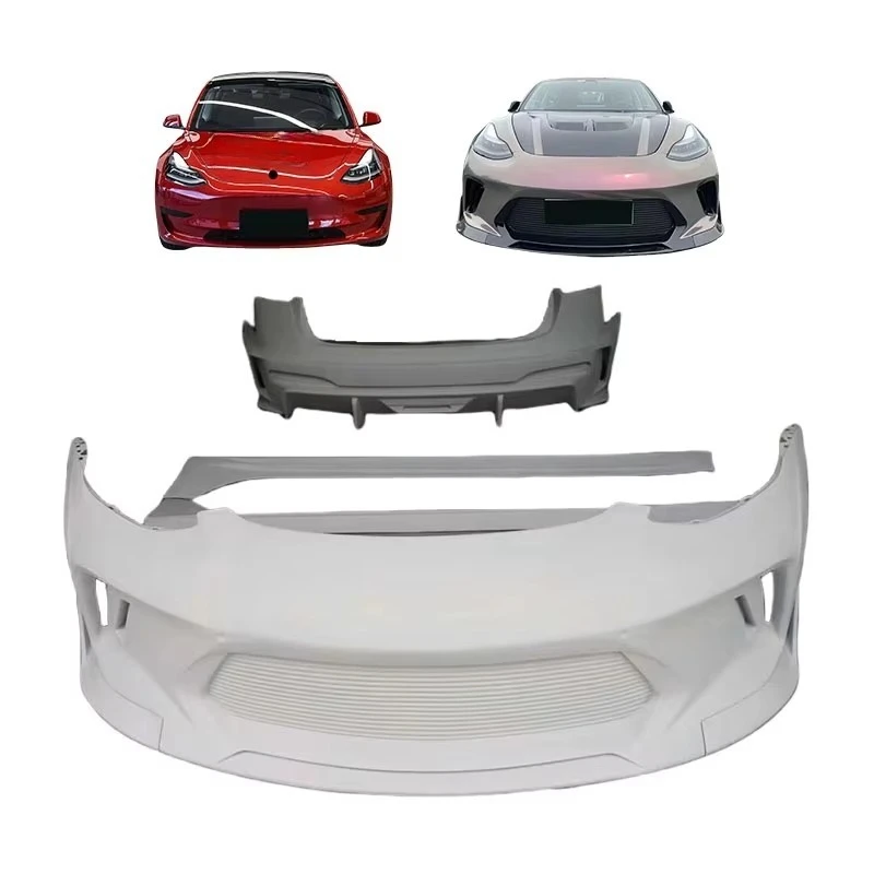 

Car Accessories YG Style PP Plastic Car Bumper Hood Bonnet Bodykit For Model 3 New Clip-on Clips Upgrade 2019-2020