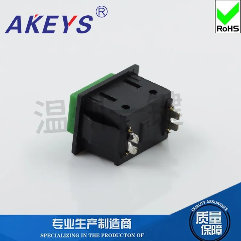 10pcs H-1521XH Electric Car Boat-Type Key Switch Power Supply Accessories Three-in-One Electric Shock without Lock Two Feet